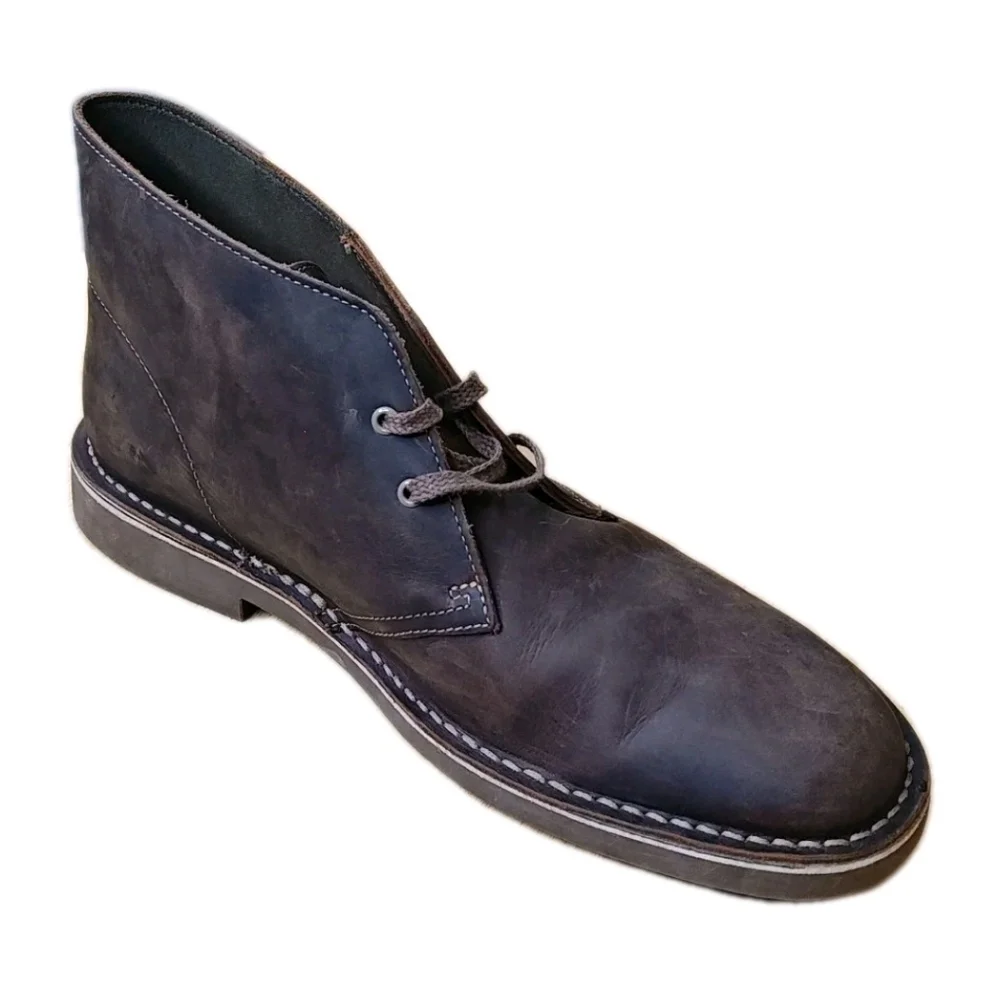 Clarks Brown Leather Chukkas Desert Boots Men Sz 11M Bushacre 2 Ultimate Comfort